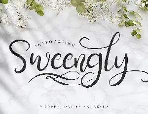 Sweengly Script font