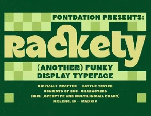 Rackety font