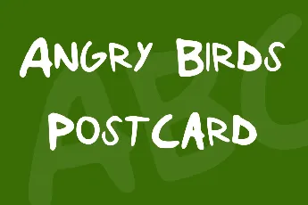 Angry Birds Postcard font