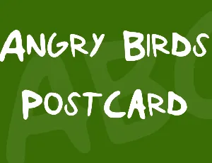 Angry Birds Postcard font