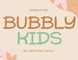 Bubbly Kids font