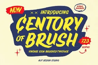 Centory of Brush font