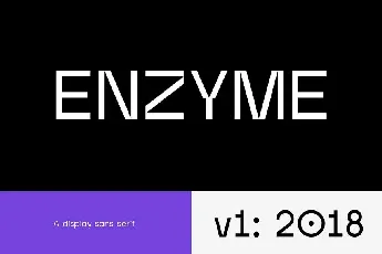 Enzyme Display Typeface font