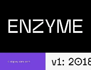 Enzyme Display Typeface font