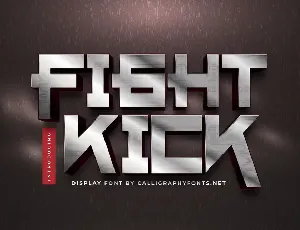 Fight Kick Demo font