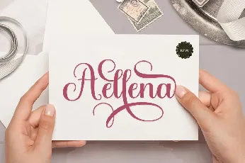 Aellena font