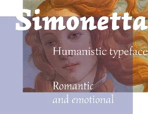 Simonetta font