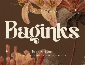 Baginks font