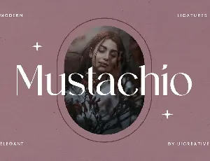 Mustachio font