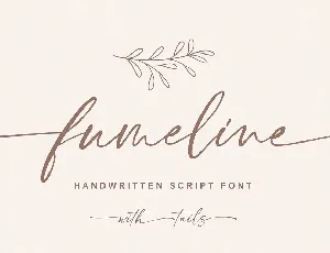 Fumeline font