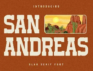 San Andreas font