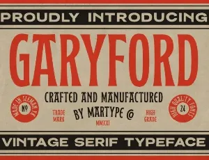 Garyford font