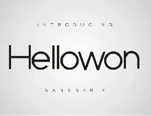 Hellowon font