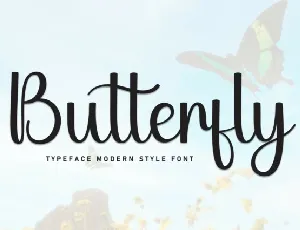 Butterfly Script font