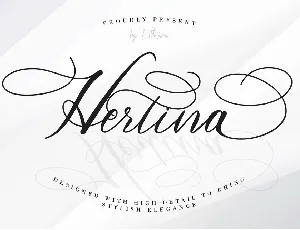 Hertina font