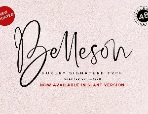 Belleson font