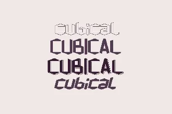 Cubical Demo font