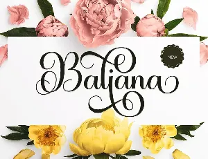 Baliana font