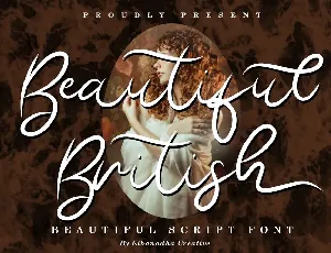 BEAUTIFUL BRITISH DEMO font