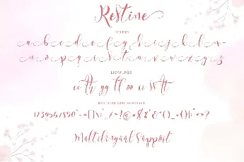 Restine font