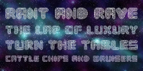 Cosmology font