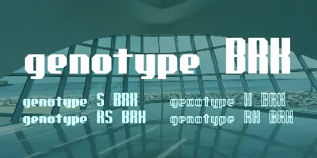 genotype BRK font