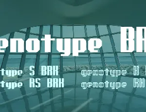 genotype BRK font