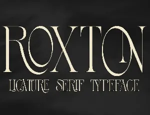 Roxton font