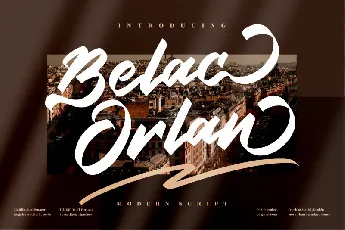 Belac Orlan font