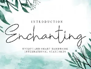 Enchanting Handwritten font