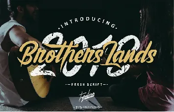 Brother Lands Script font