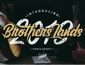 Brother Lands Script font