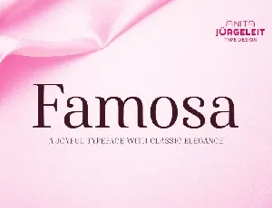 Famosa Family font