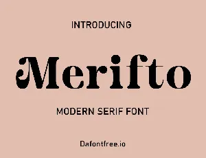 Merifto font