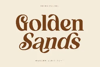 Golden Sands DEMO VERSION font