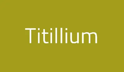 Titillium font