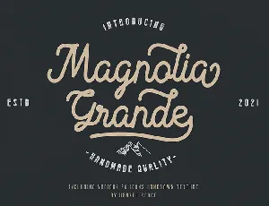 Magnolia Grande Regular font