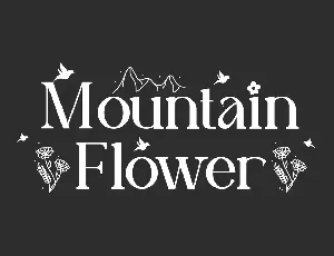 Mountain Flower Demo font