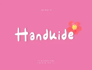 Handkide font