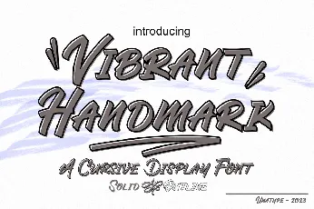 Vibrant Handmark font