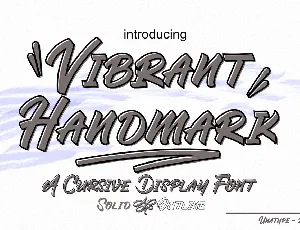 Vibrant Handmark font