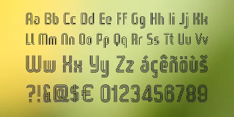 WOX-Striped Triple Demo font