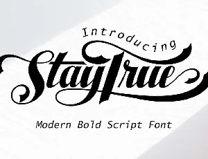 Staytrue font