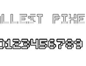 Smallest Pixel-7 font