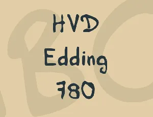 HVD Edding 780 font