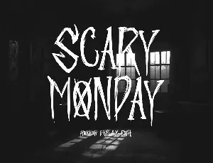 Scary Monday font