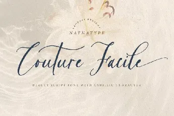 Couture Facile font