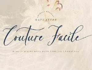 Couture Facile font