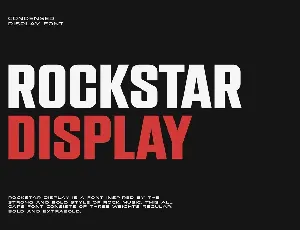 Rockstar Display font