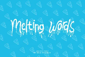 Melting words font